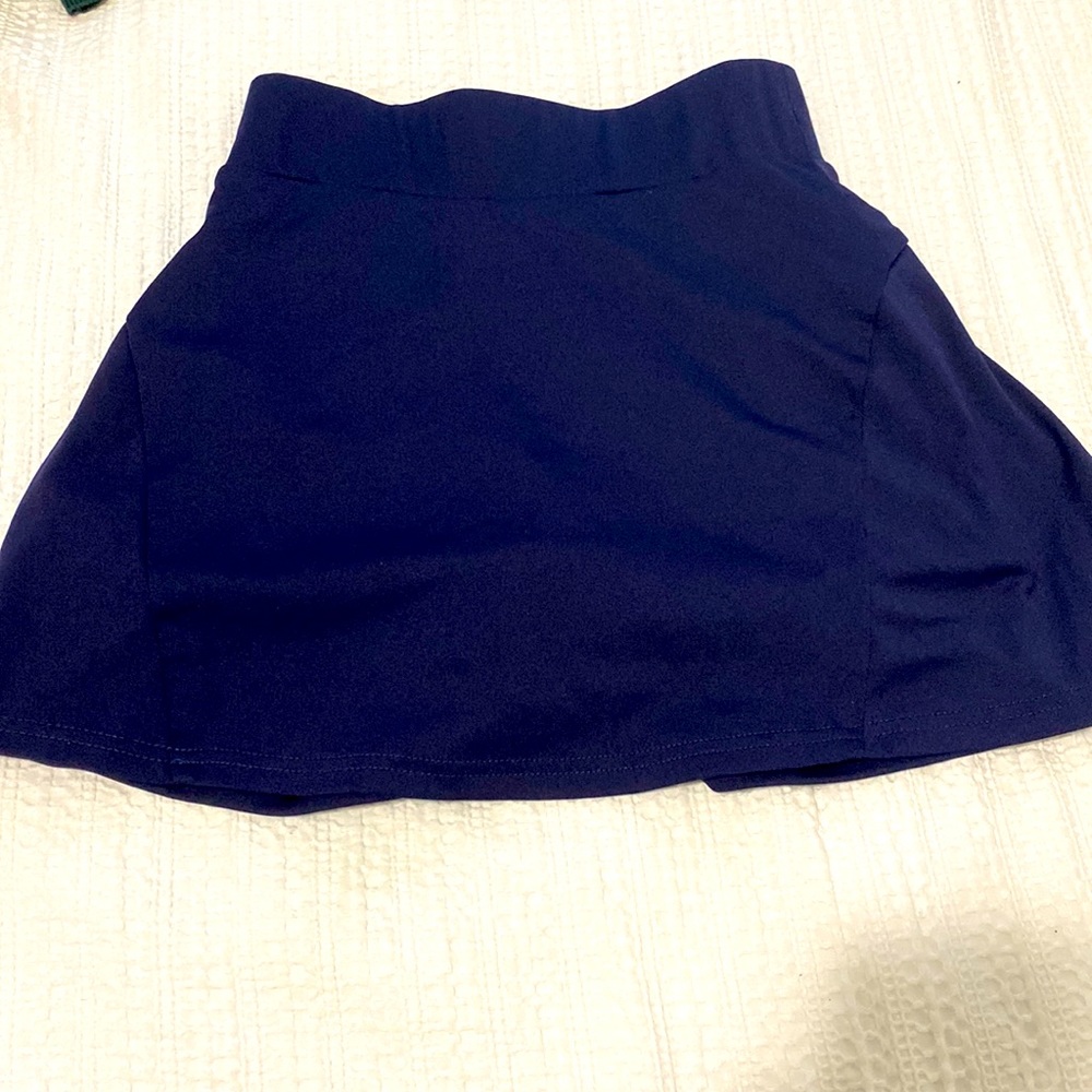 Navy Blue Pleaded Skort (size small)